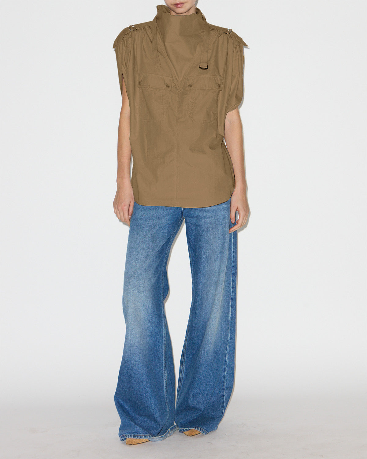 Nemia top Woman Khaki 1