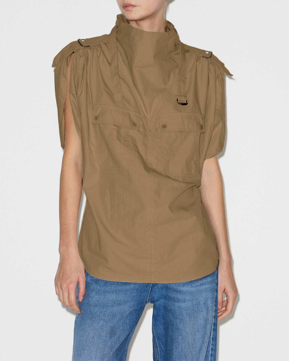 Nemia top Woman Khaki 3
