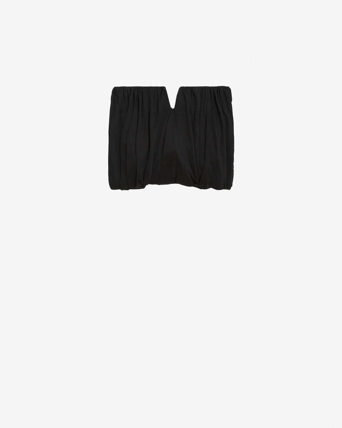 Amalia draped jersey bustier top - Black - Woman - 5