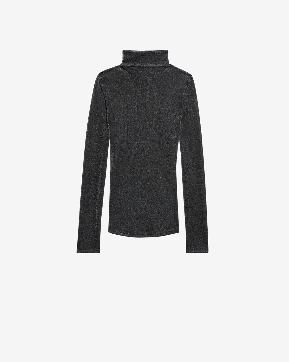Lurex 루렉스 소재의 하이넥 탑 - Gun metal - Woman - 5