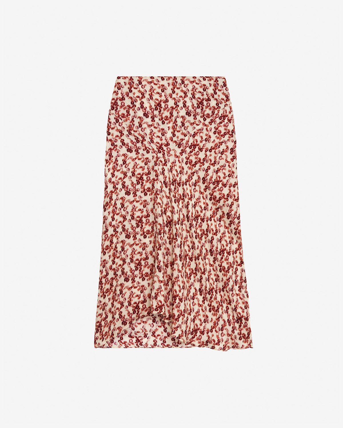 Midi-rock lisanne aus gemustertem jacquard - Garnet - Woman - 4