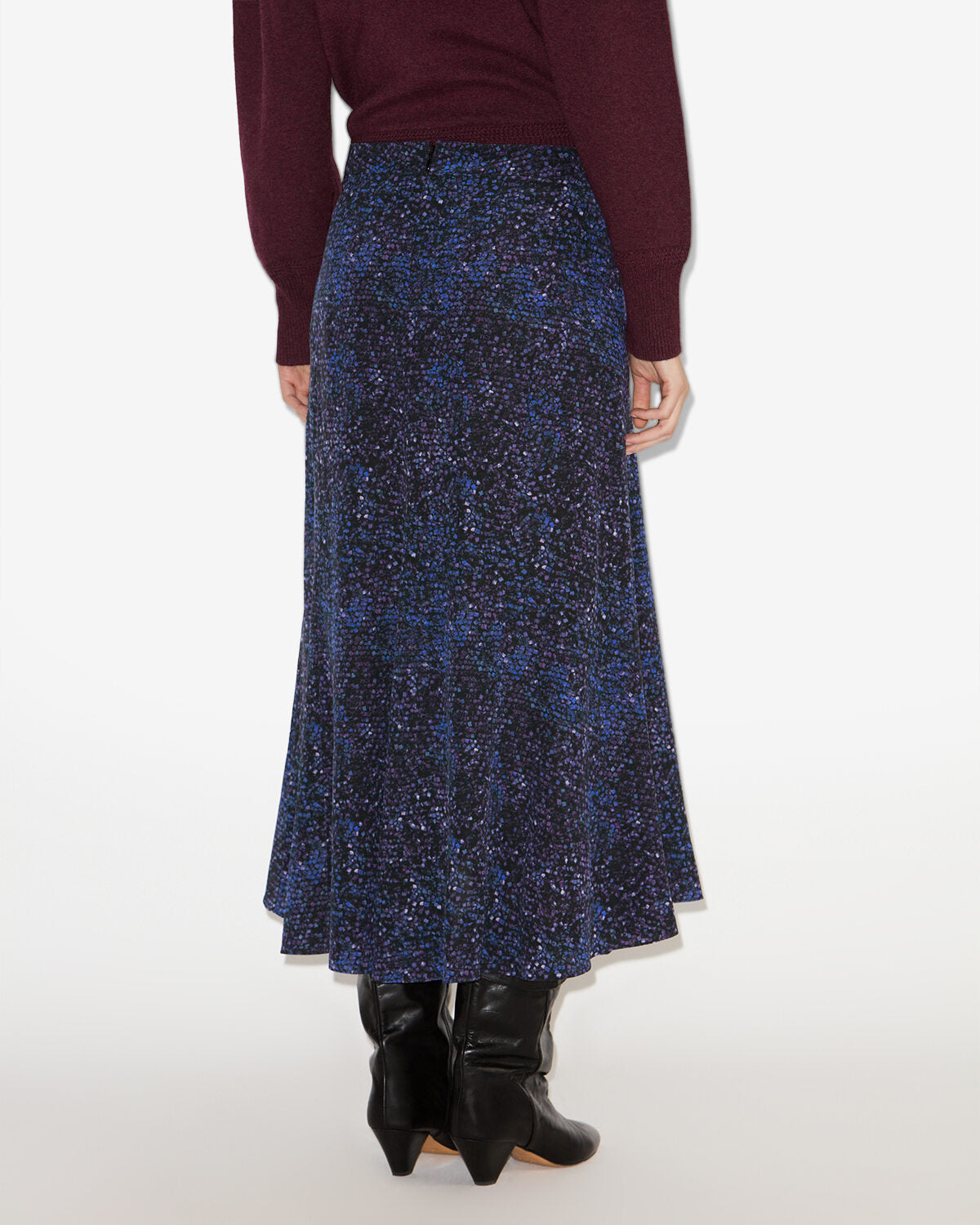 Gonna hortensia midi stampata - Midnight - Woman - 4