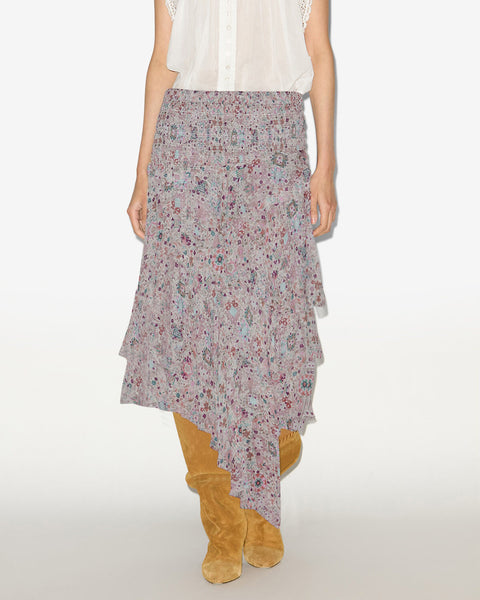スカート ISABEL MARANT Woman Skirt Beige JU0329FAC1H01I 23EC BRITT SKIRT Woman ecru | ISABEL MARANT Official online store