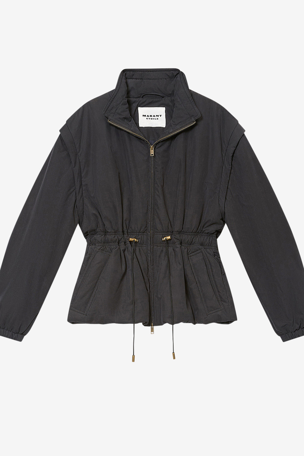 Cappotto corto con zip 2 in 1 dastyni - Nero lavato - Woman - 1