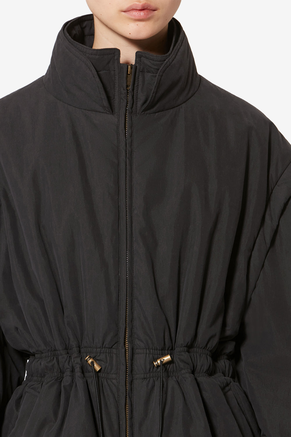 Cappotto corto con zip 2 in 1 dastyni - Nero lavato - Woman - 3