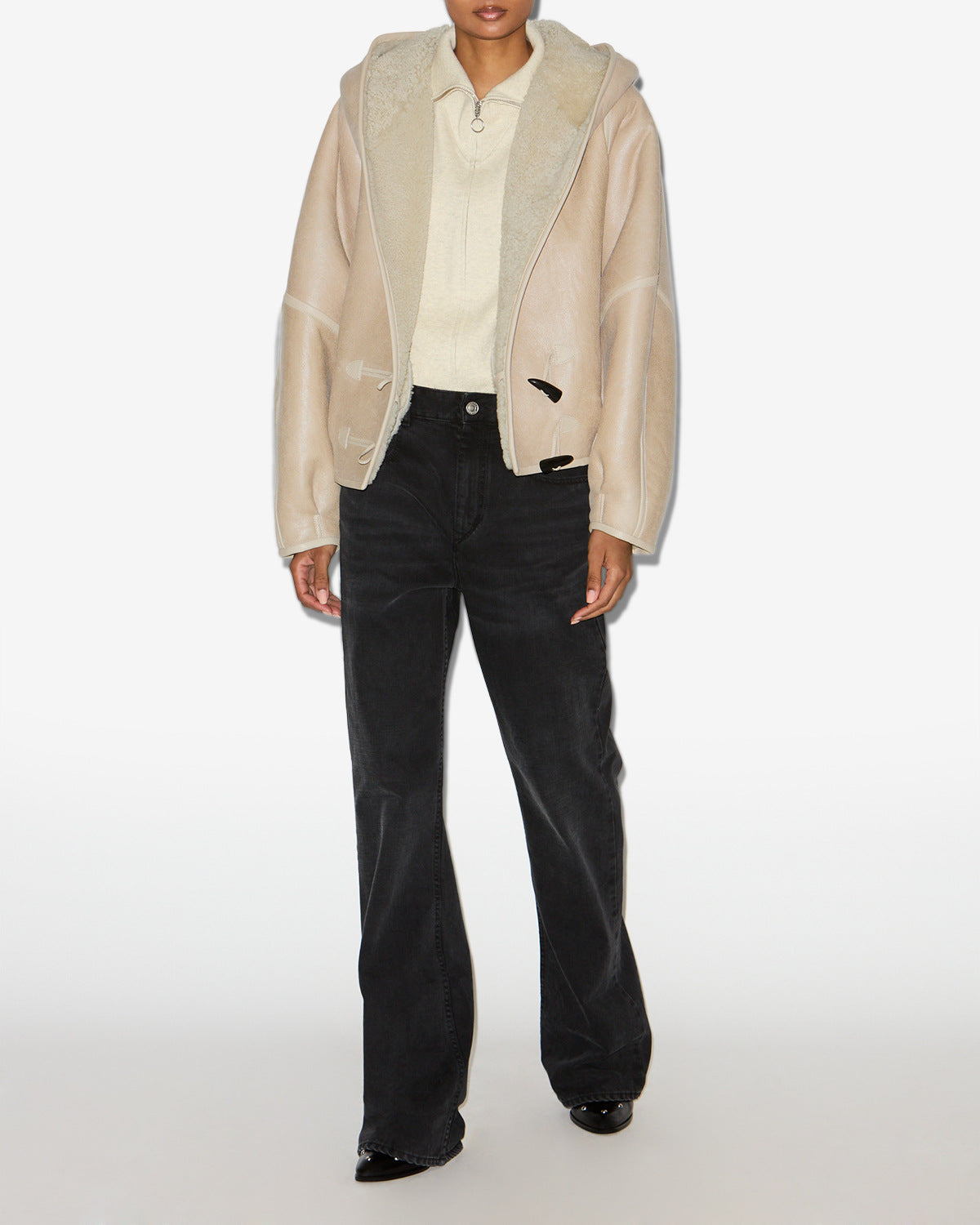 AMIEL COAT Woman ecru | ISABEL MARANT Official online store