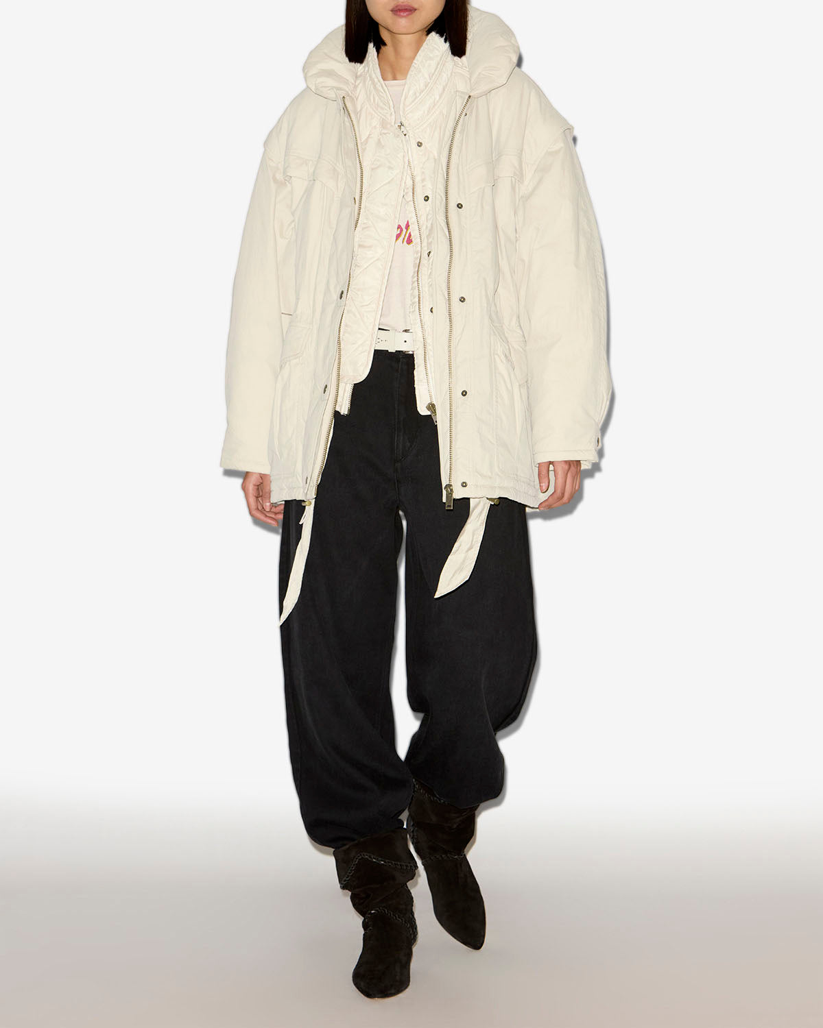Damone coat Woman Ecru 4