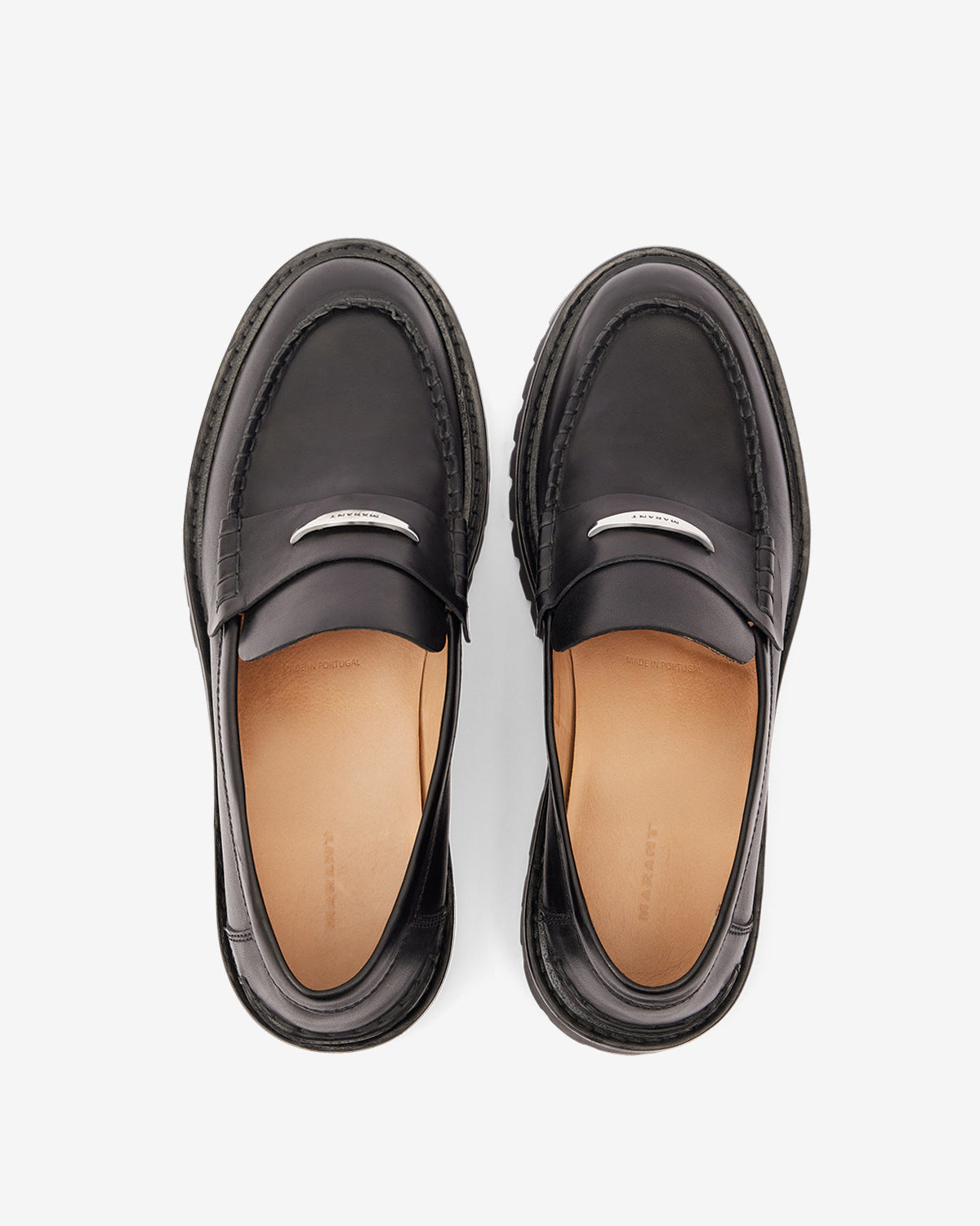 Frezzah calfskin leather loafers - Black - Man - 4