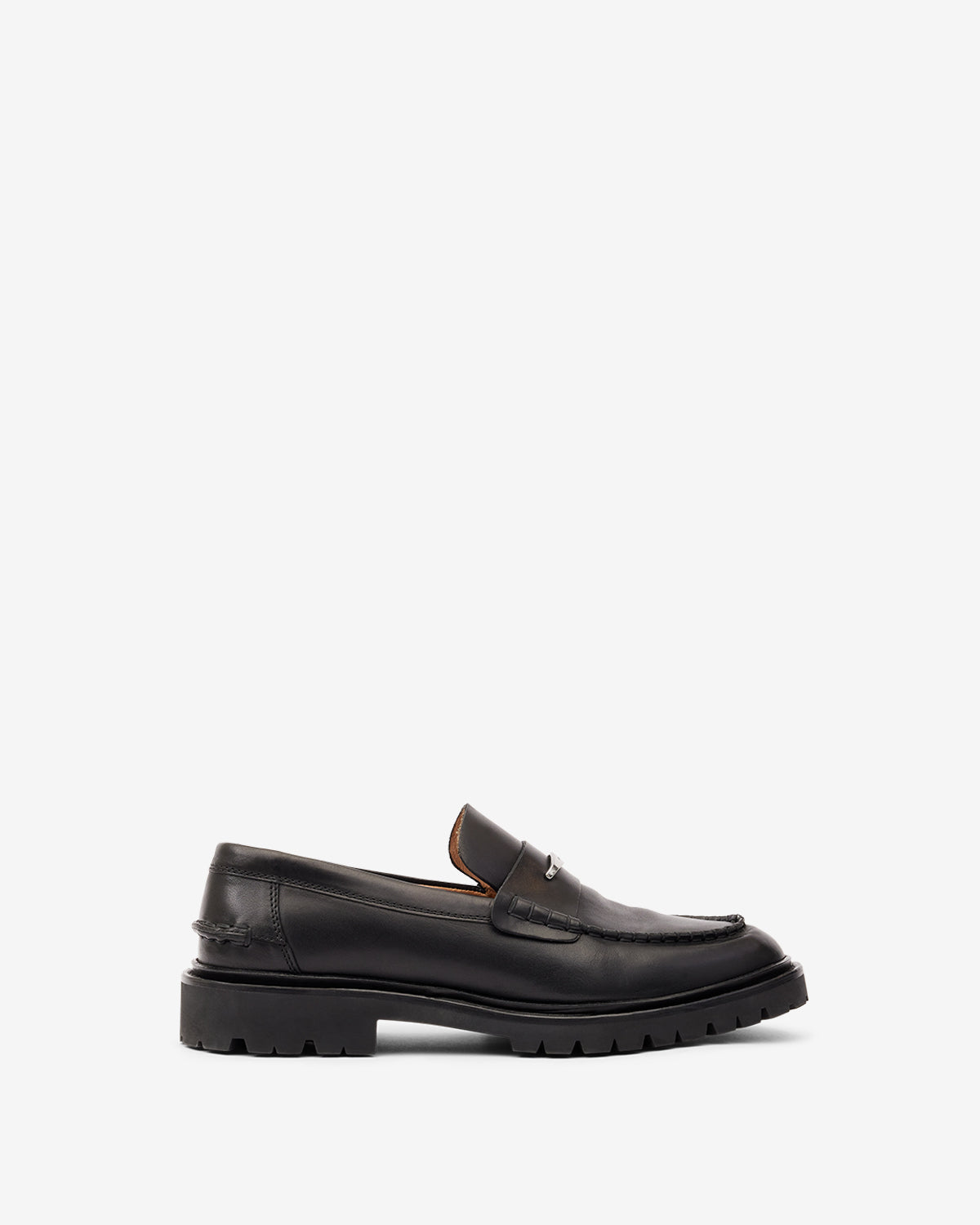 Frezzah calfskin leather loafers - Black - Man - 1
