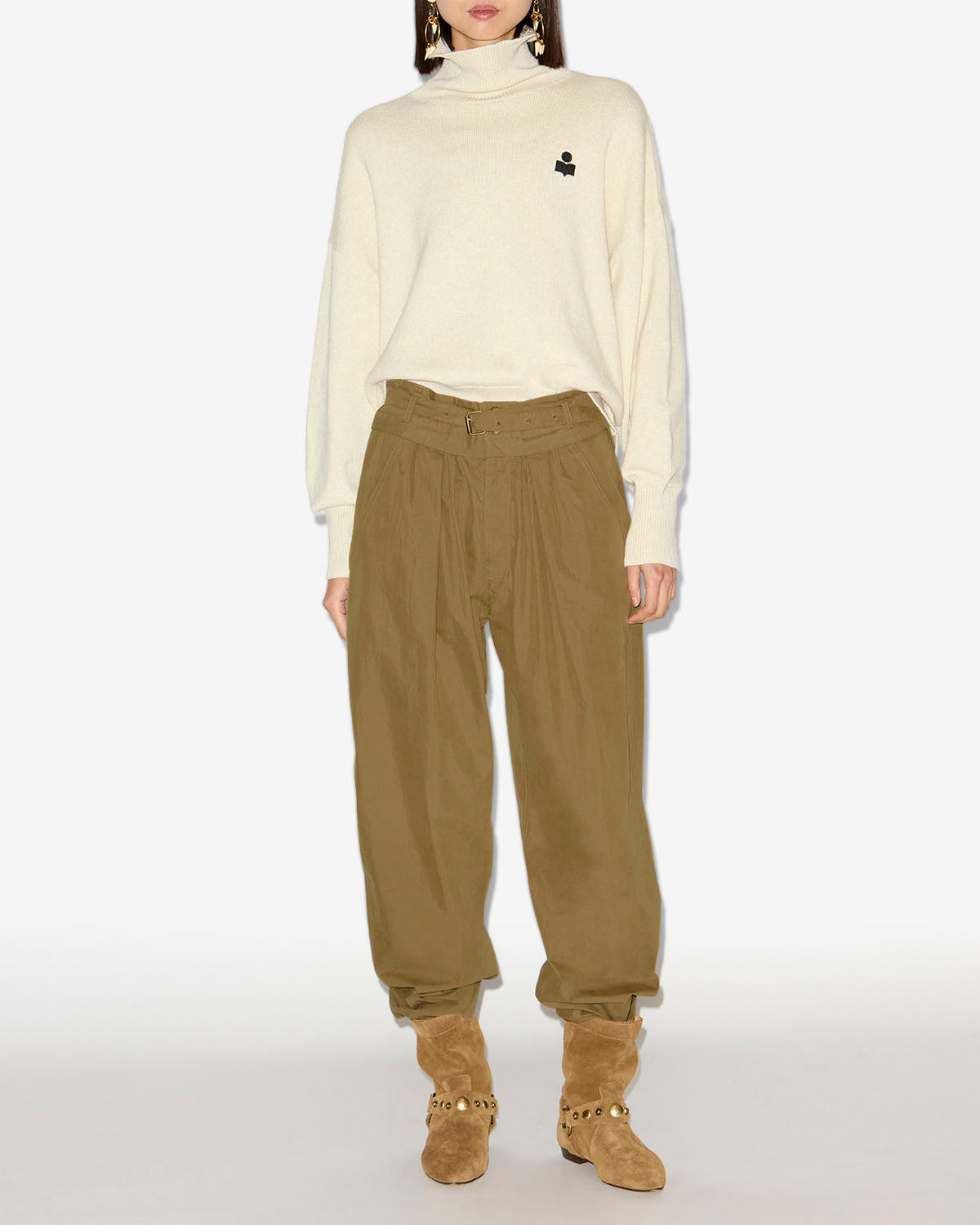 Celia pants Woman Khaki 4