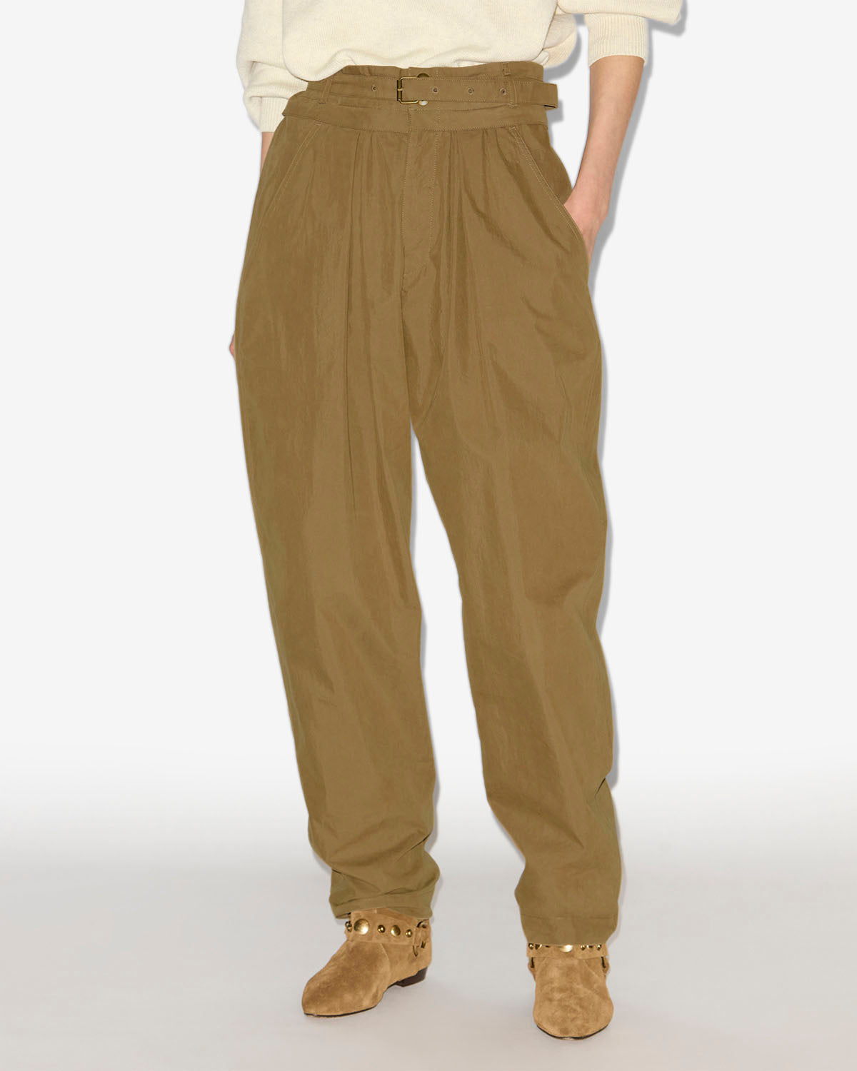 Celia pants Woman Khaki 4