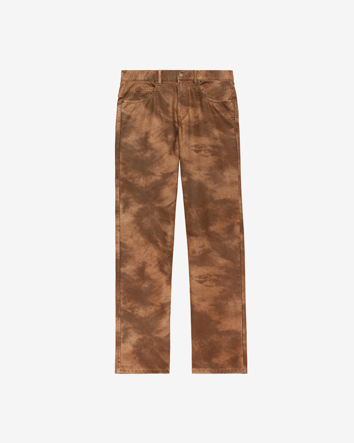 Lewys faux leather pants - Tabacco - Man - 5