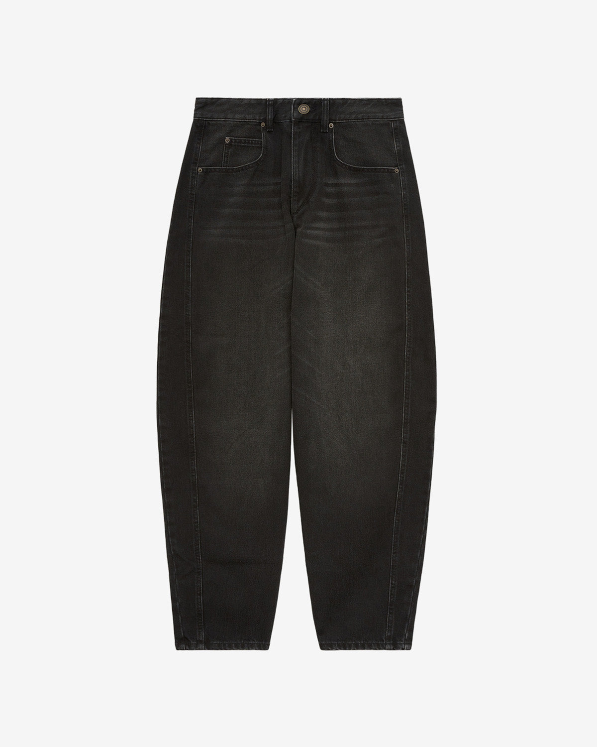 Oriane denim barrel jeans - Black - Woman - 5