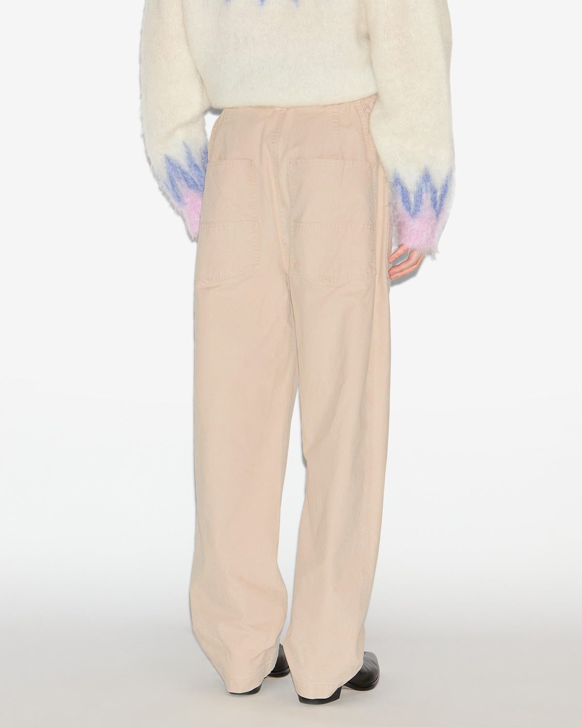 Tobias cotton workwear pants - Ecru - Man - 4