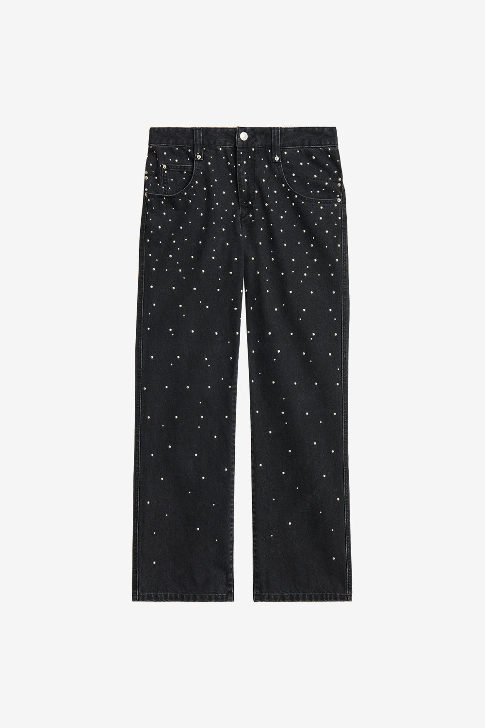 Brinsa studded jeans - Black - Woman - 1
