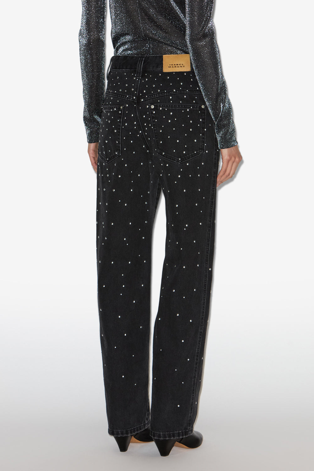 Brinsa studded jeans - Black - Woman - 5