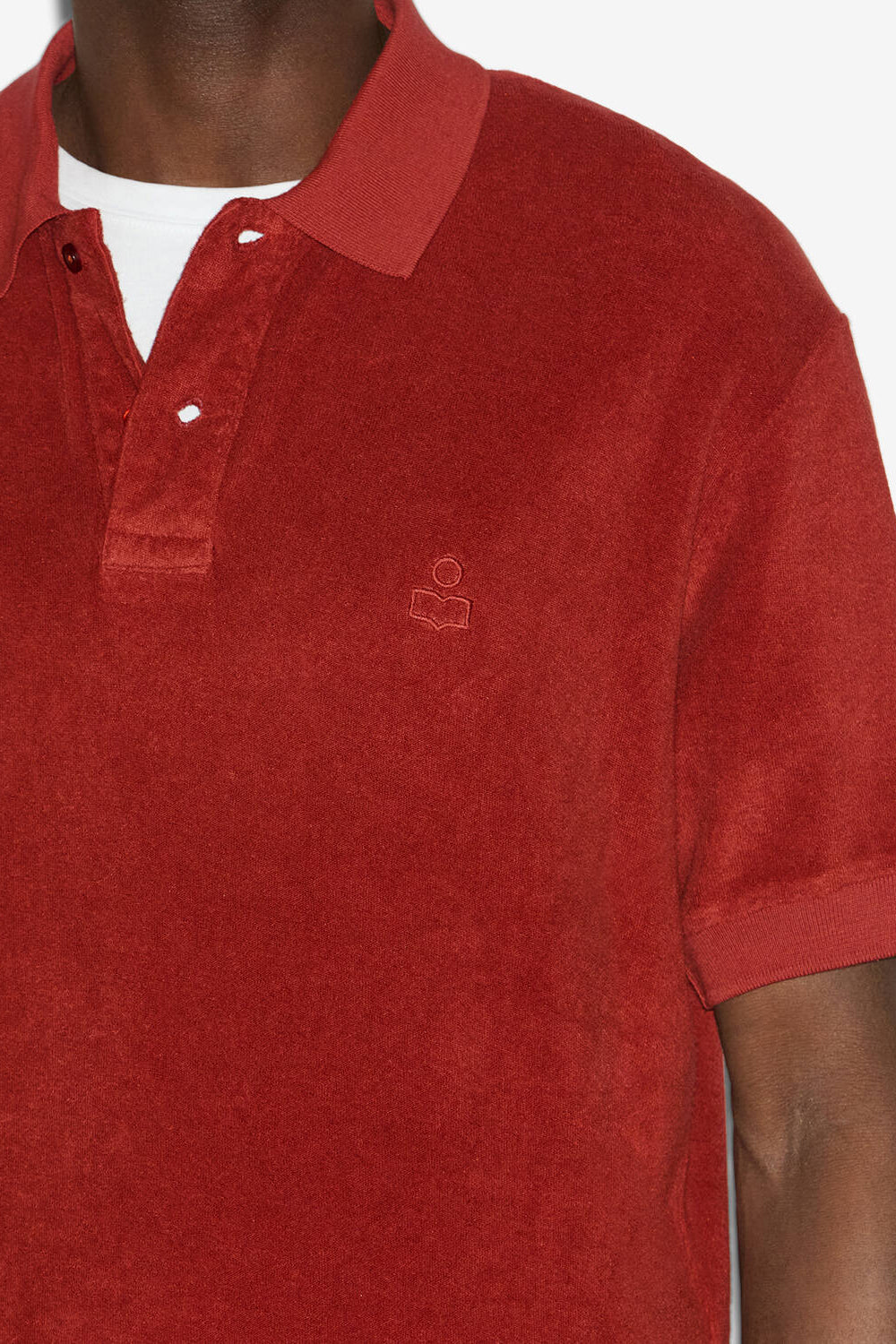 Vafko velvet polo shirt - Orange - Man - 3