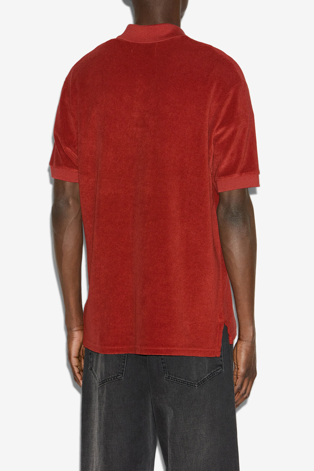 Vafko velvet polo shirt - Orange - Man - 5