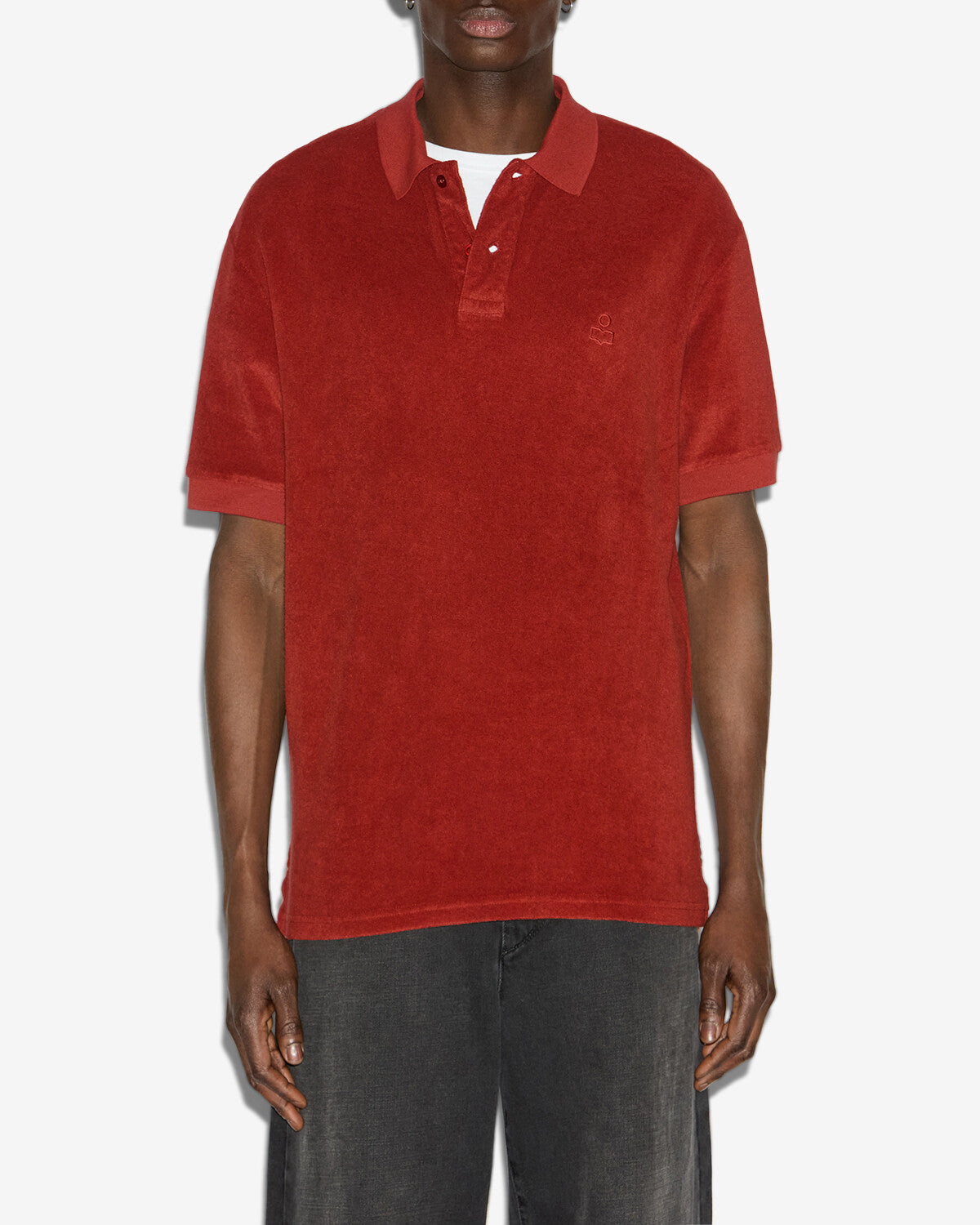 Poloshirt vafko aus velours - Orange - Man - 3