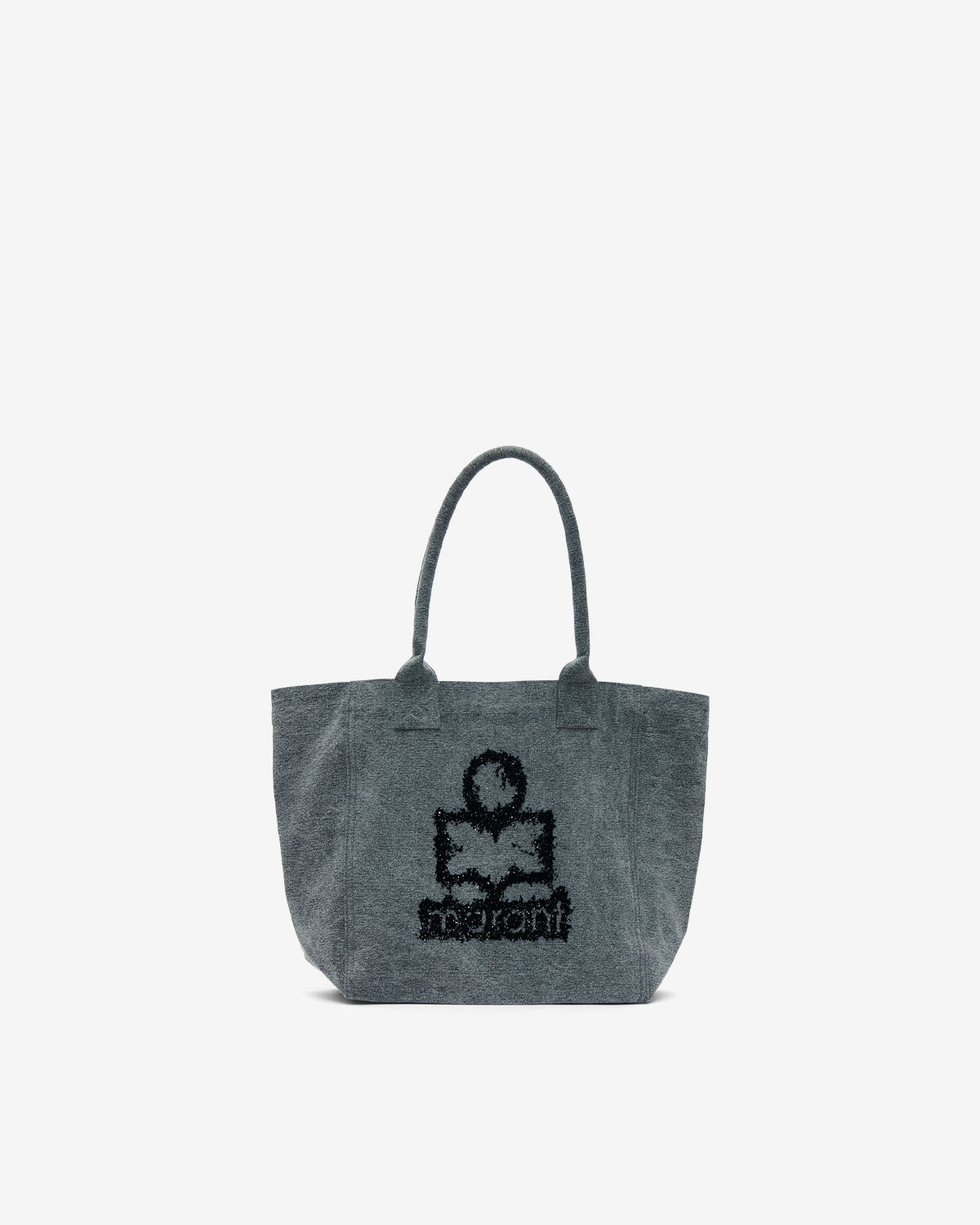 Small yenky faded cotton bag with logo - Gray - Woman - 1