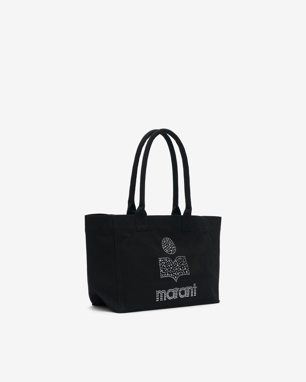 Borsa small yenky in cotone délavé con logo - Nero lavato - Woman - 5