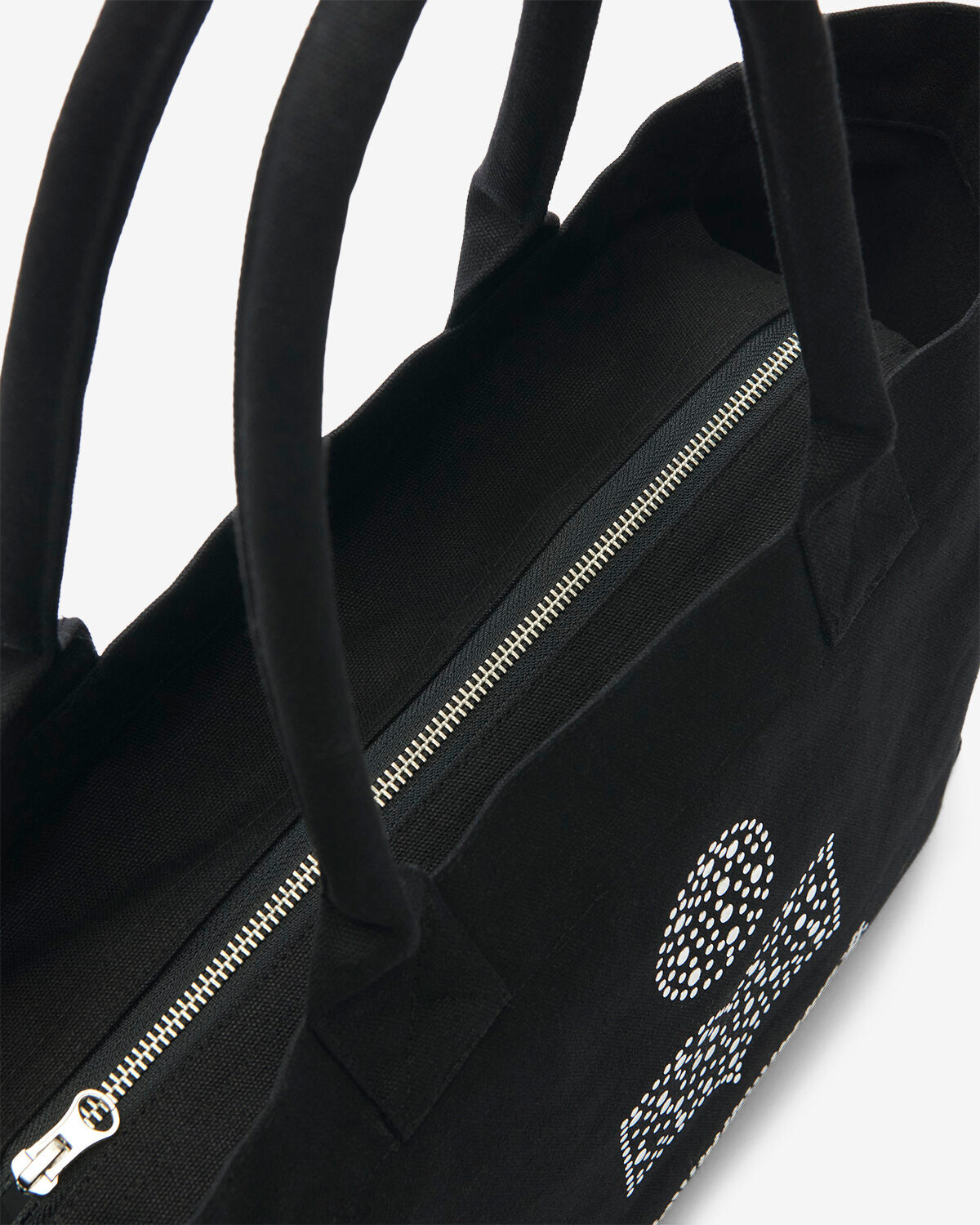 Borsa small yenky in cotone délavé con logo - Nero lavato - Woman - 3