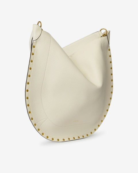 ぽこぽん OSKAN HOBO SOFT SHOULDER BAG Woman chalk | ISABEL MARANT Official