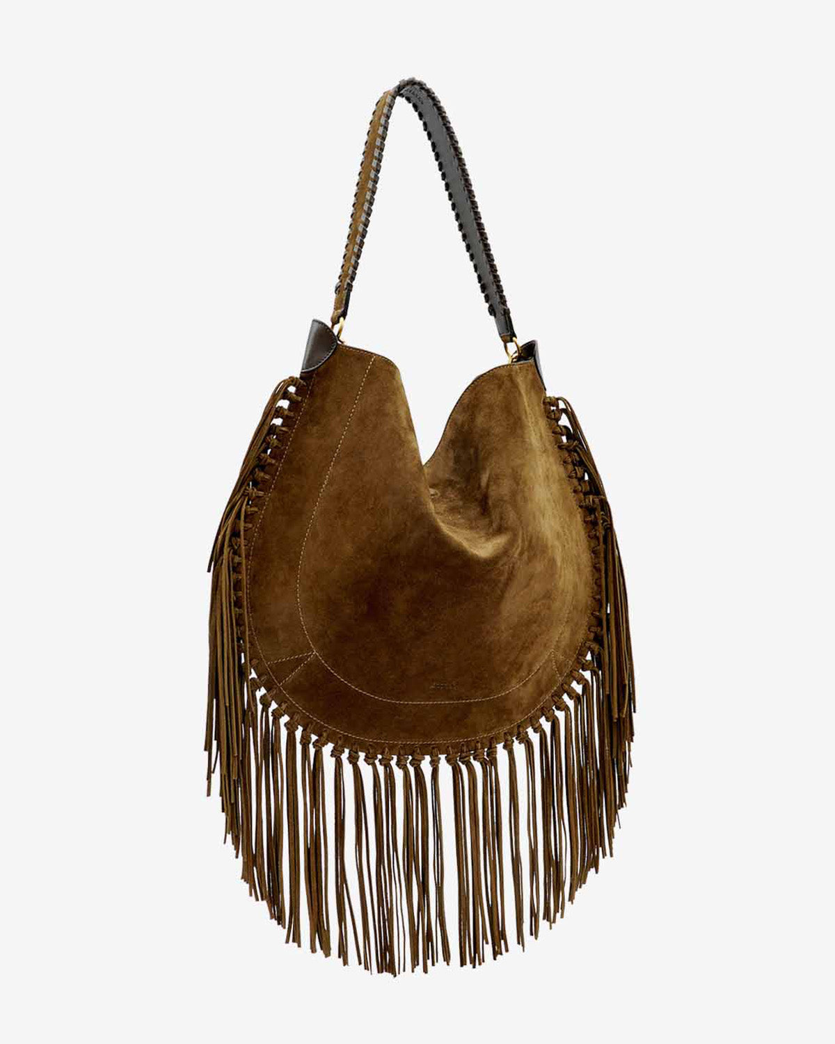 Tasche oskan hobo soft aus kalbs-veloursleder - Bronze - Woman - 4