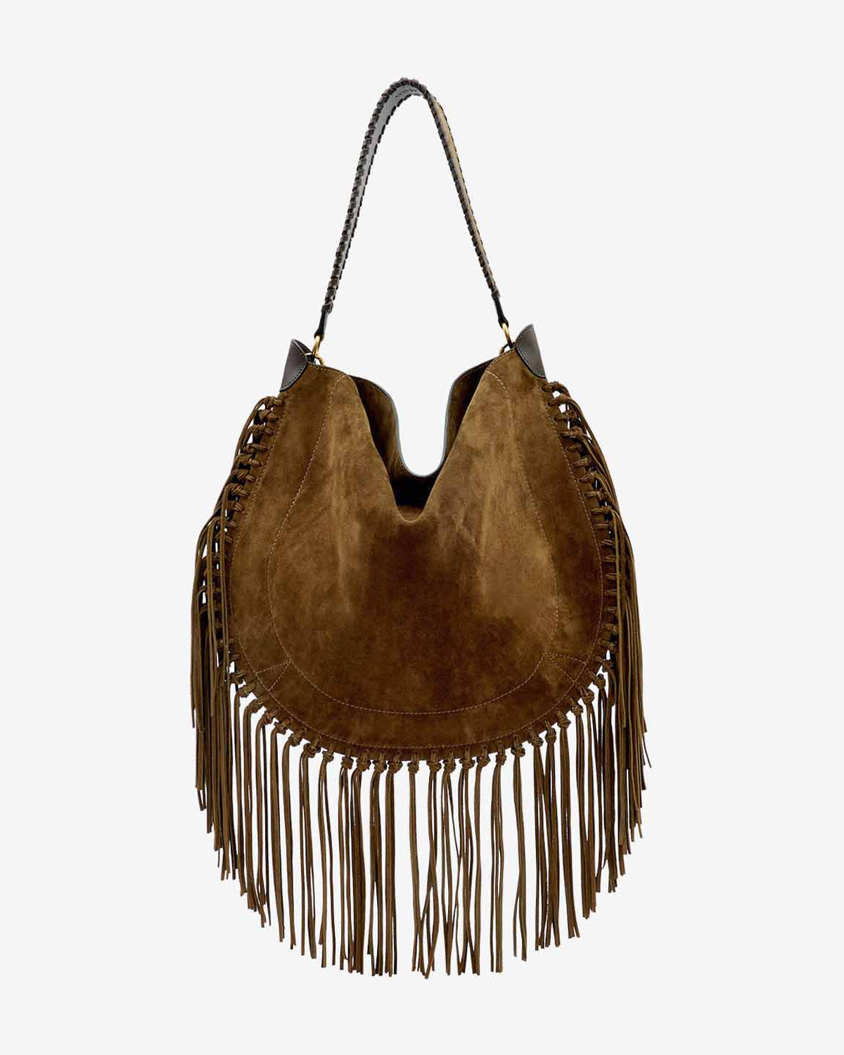 Tasche oskan hobo soft aus kalbs-veloursleder - Bronze - Woman - 1