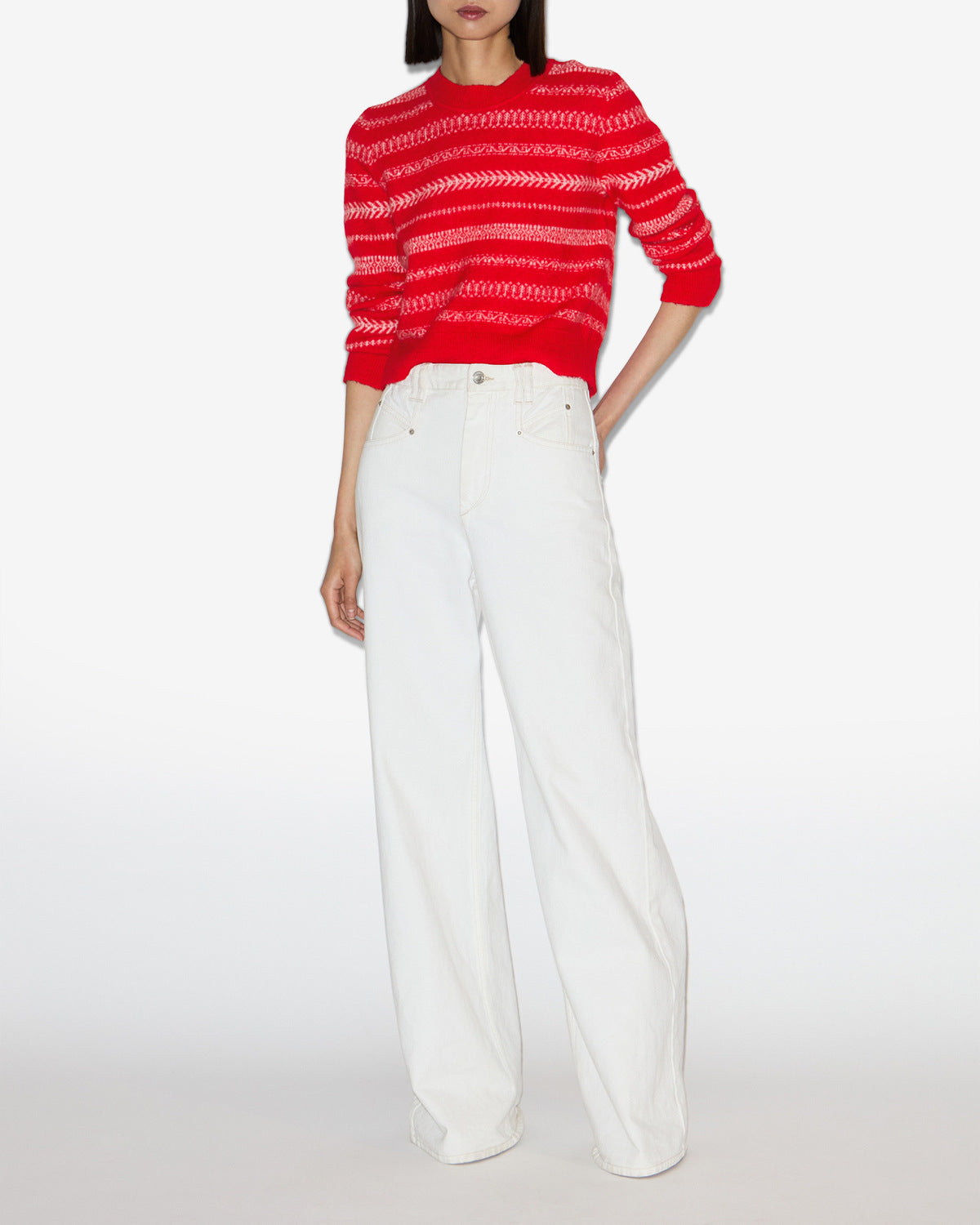AMITY SWEATER Woman red | ISABEL MARANT Official online store