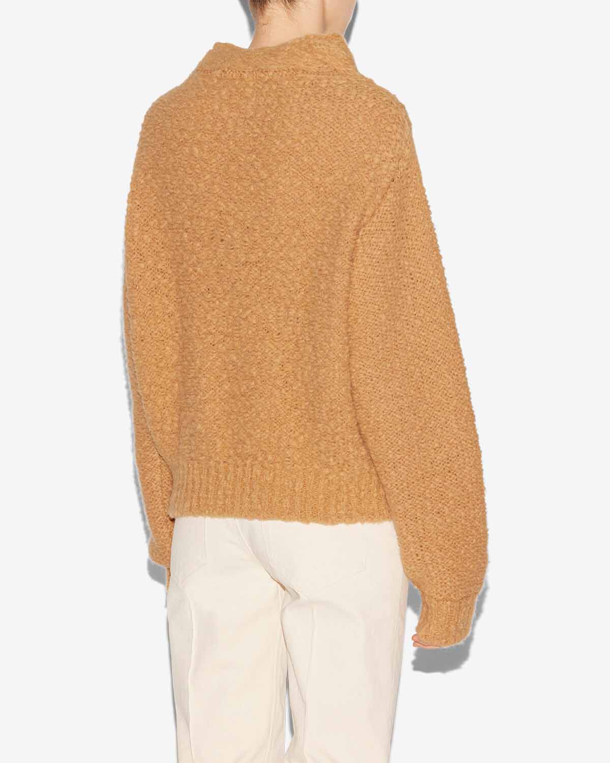 Strickpullover romane mit zopfmuster - Caramel - Woman - 4
