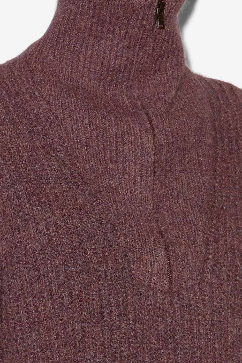 Danita zip-up collar knit sweater - Pink - Woman - 3