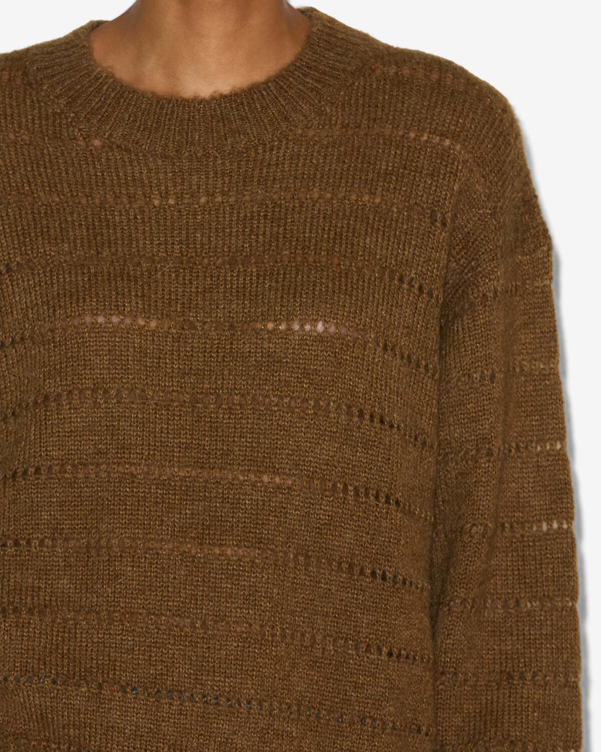 Yona openwork knit sweater - Bronze - Woman - 2