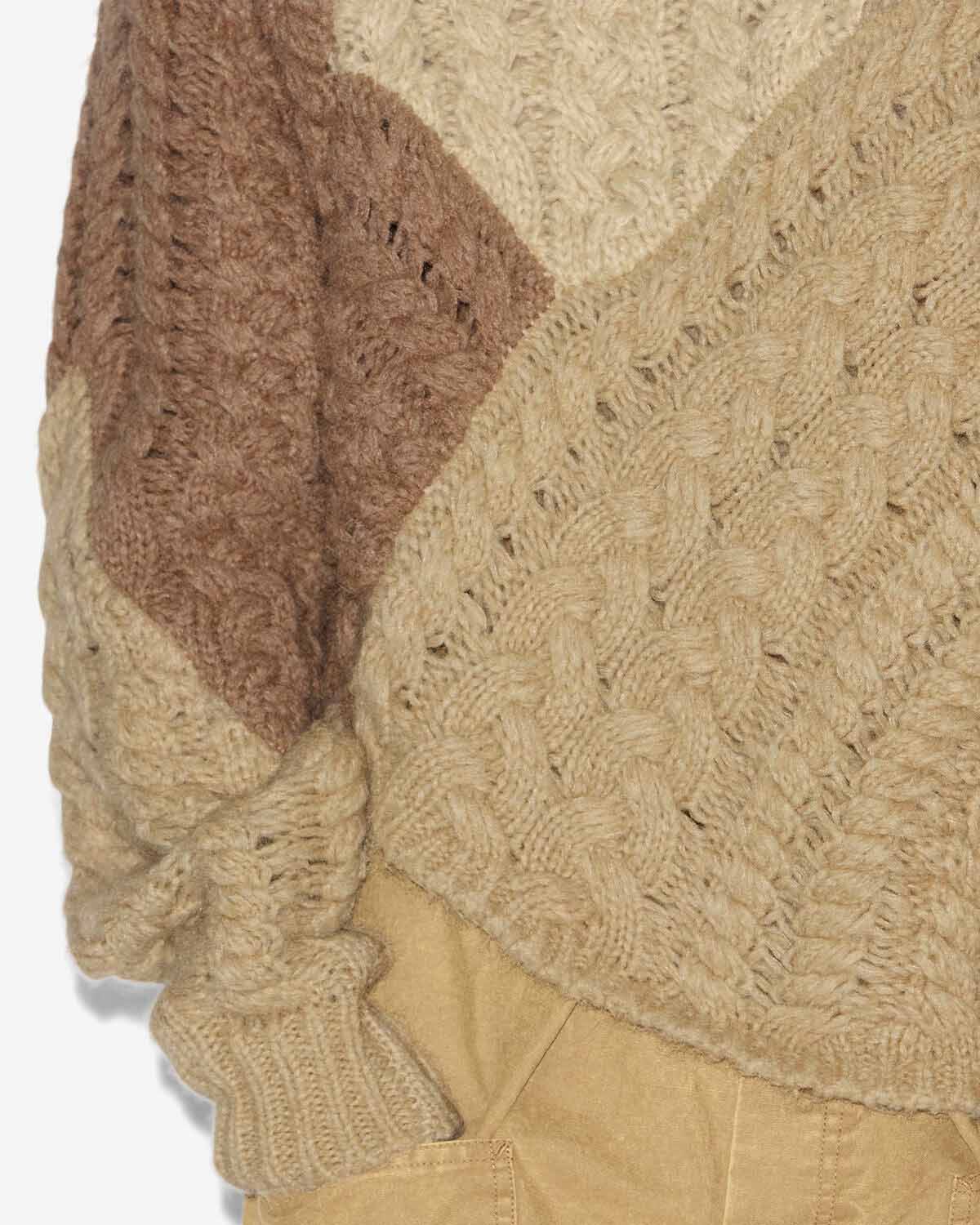 Maglione daryl in patchwork - Beige - Woman - 2