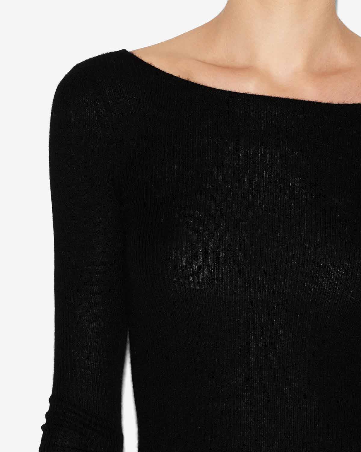 Izzie silk and cashmere sweater - Black - Woman - 2