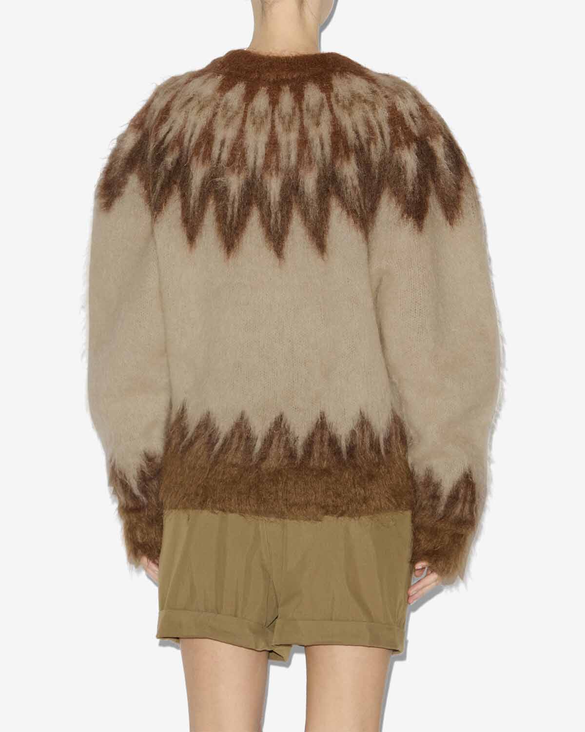 Natania mohair fair isle pattern sweater - Orange - Woman - 4