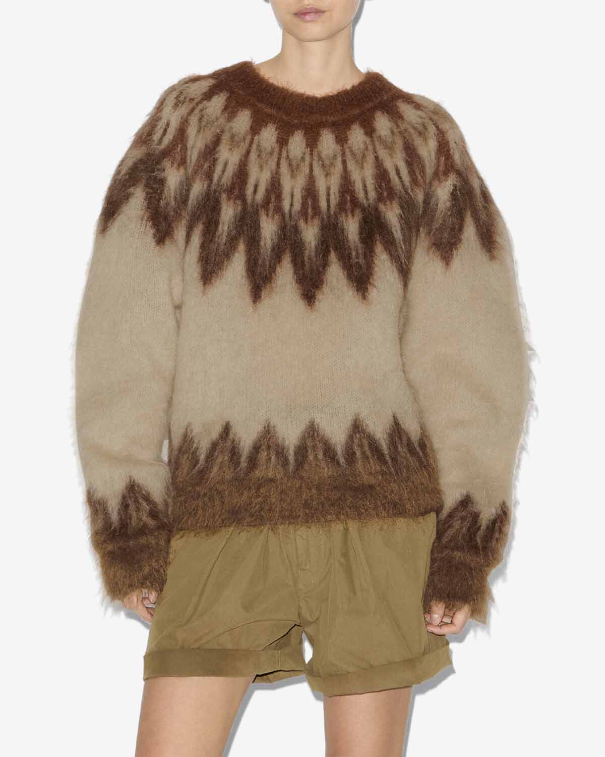 Natania mohair fair isle pattern sweater - Orange - Woman - 3