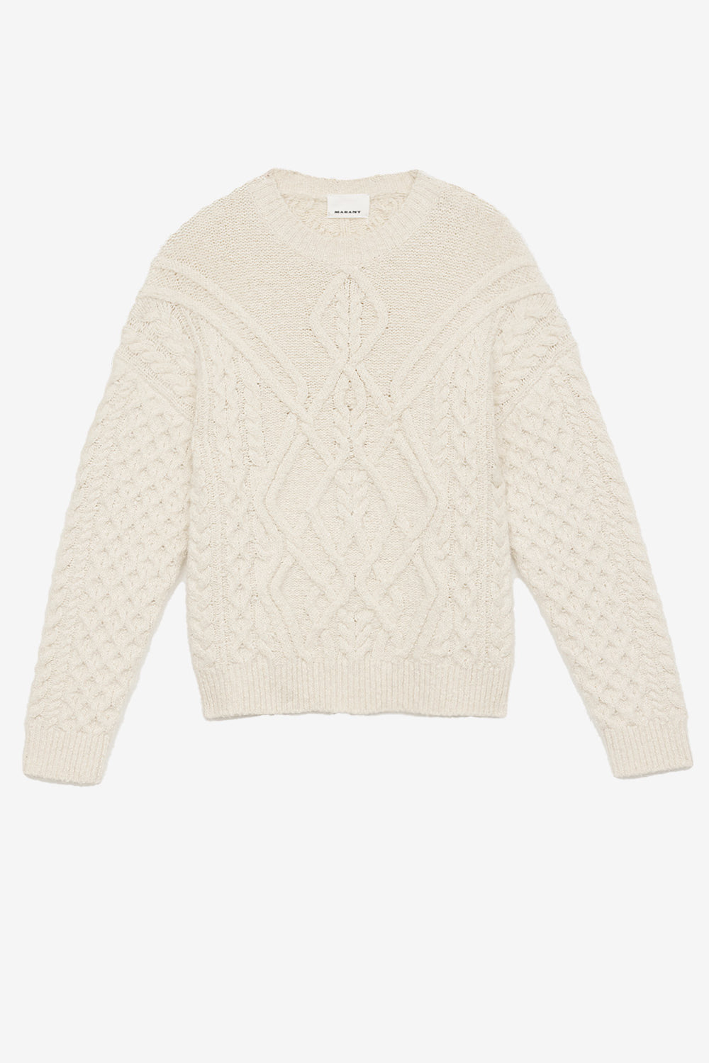Harold cable knit sweater - Ecru - Man - 1
