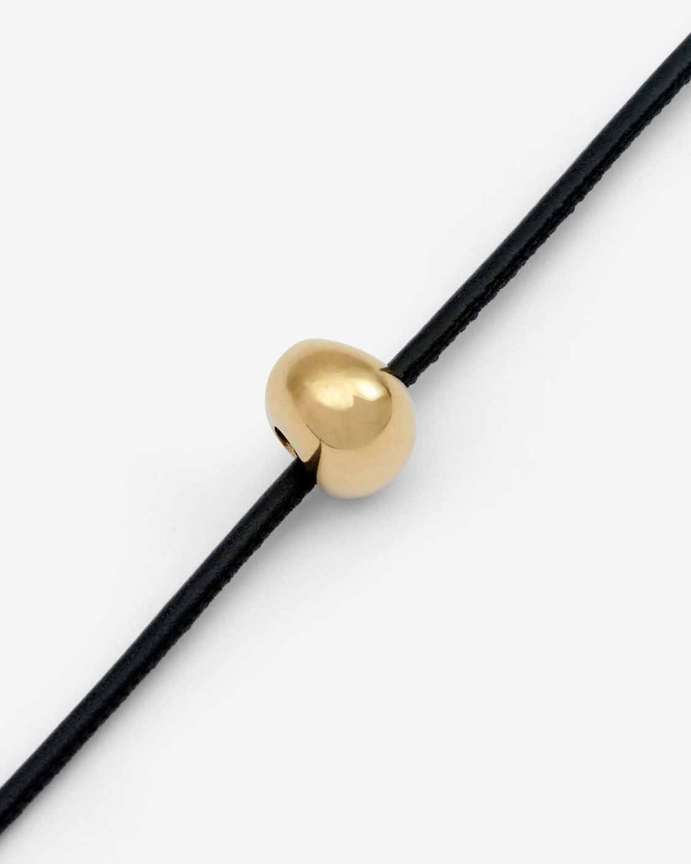 New crescent necklace with bead - Black - Woman - 3