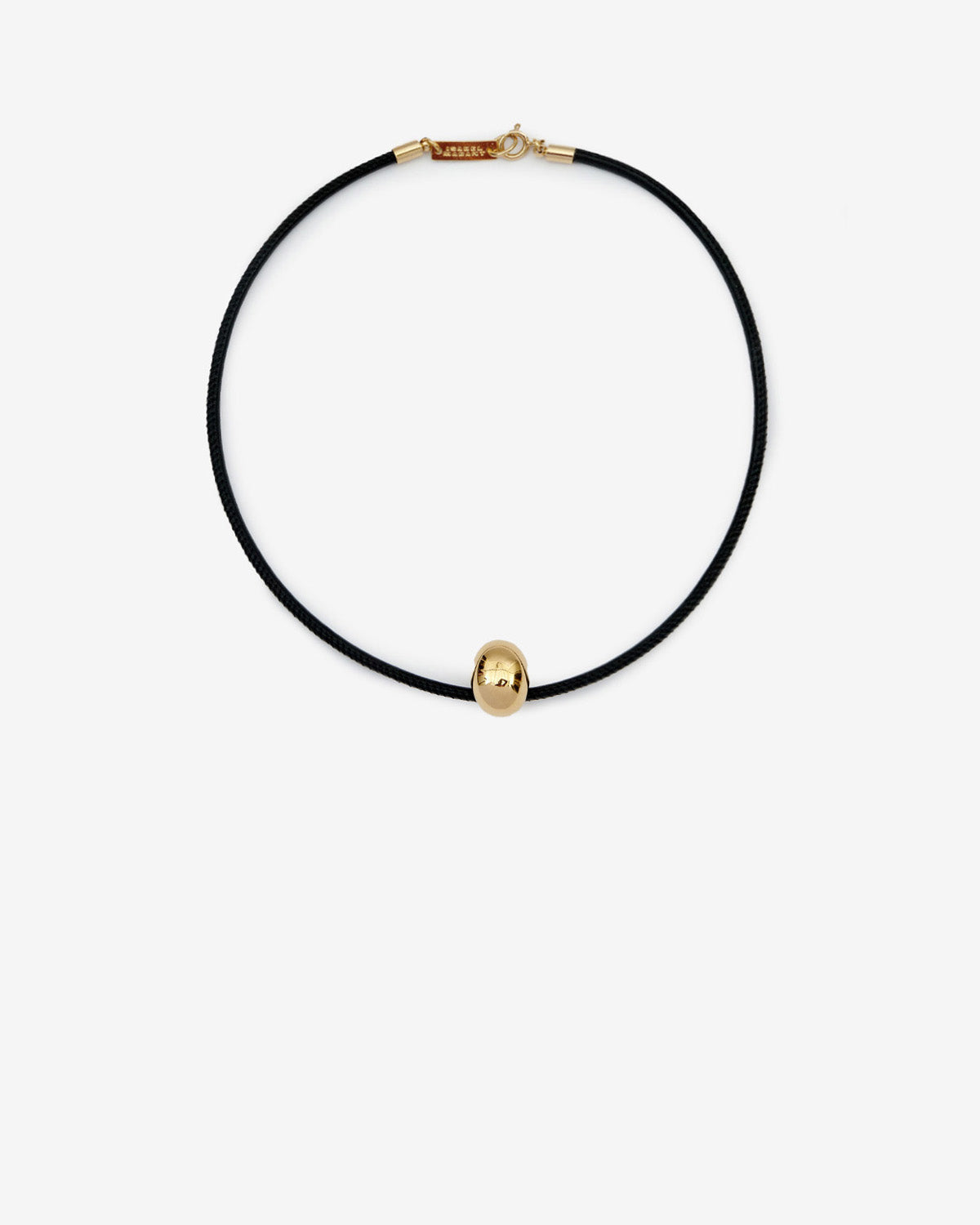 New crescent necklace with bead - Black - Woman - 1