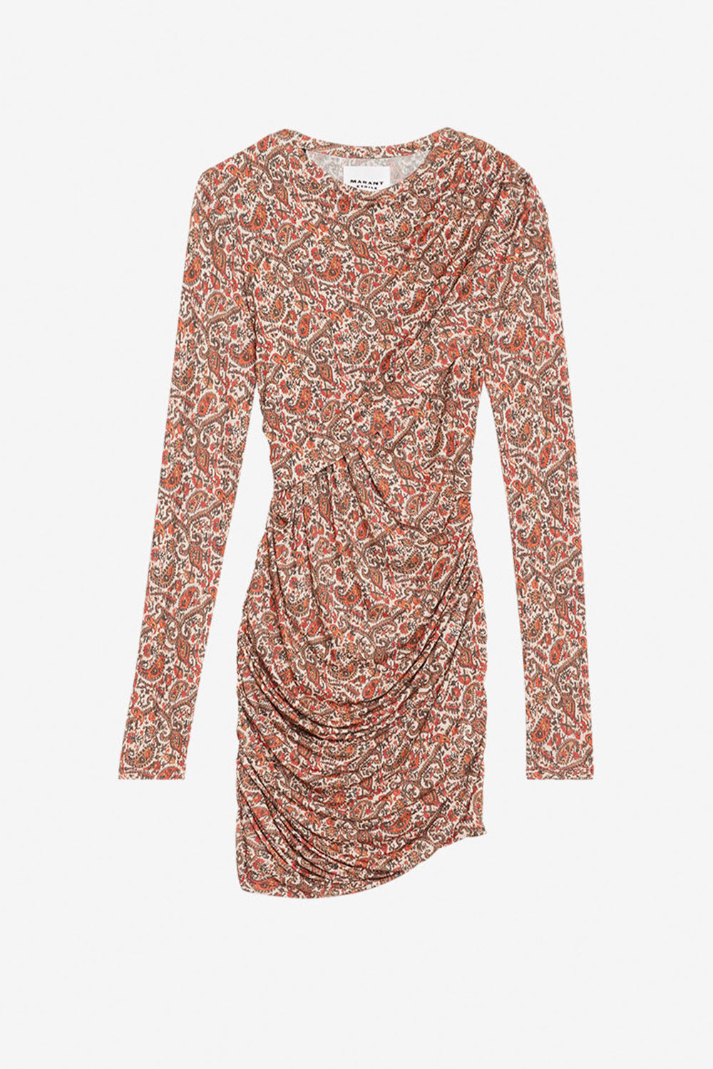 Denise short draped jersey dress - Orange - Woman - 1