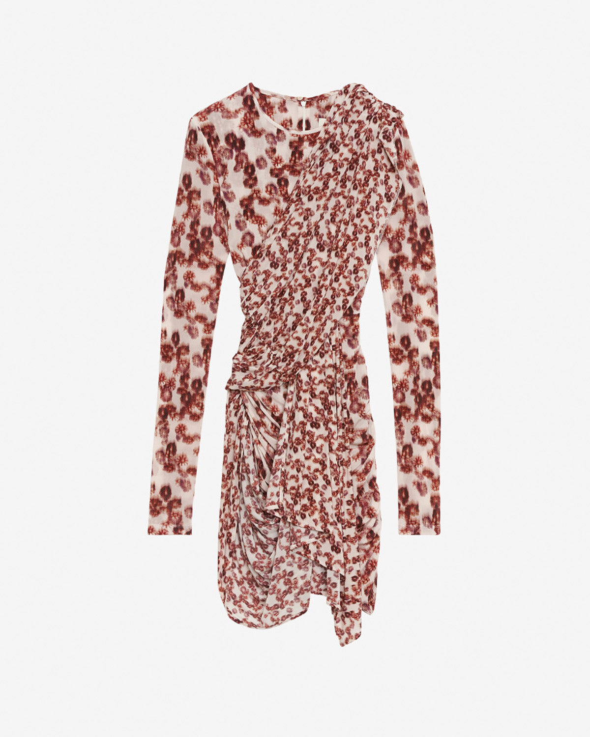 Georgia draped flowing jersey dress - Garnet - Woman - 5