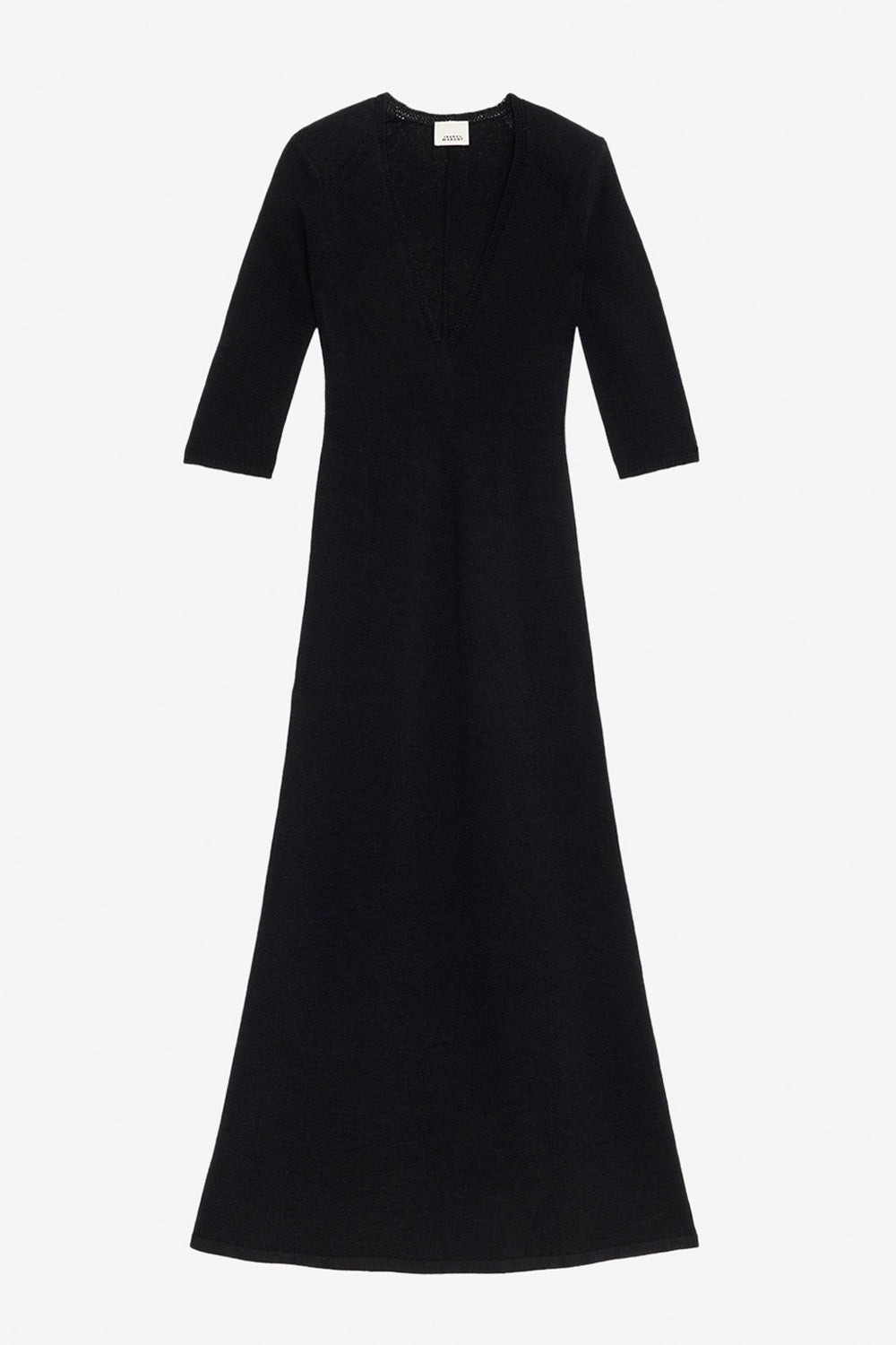 Salina long knit dress - Black - Woman - 1