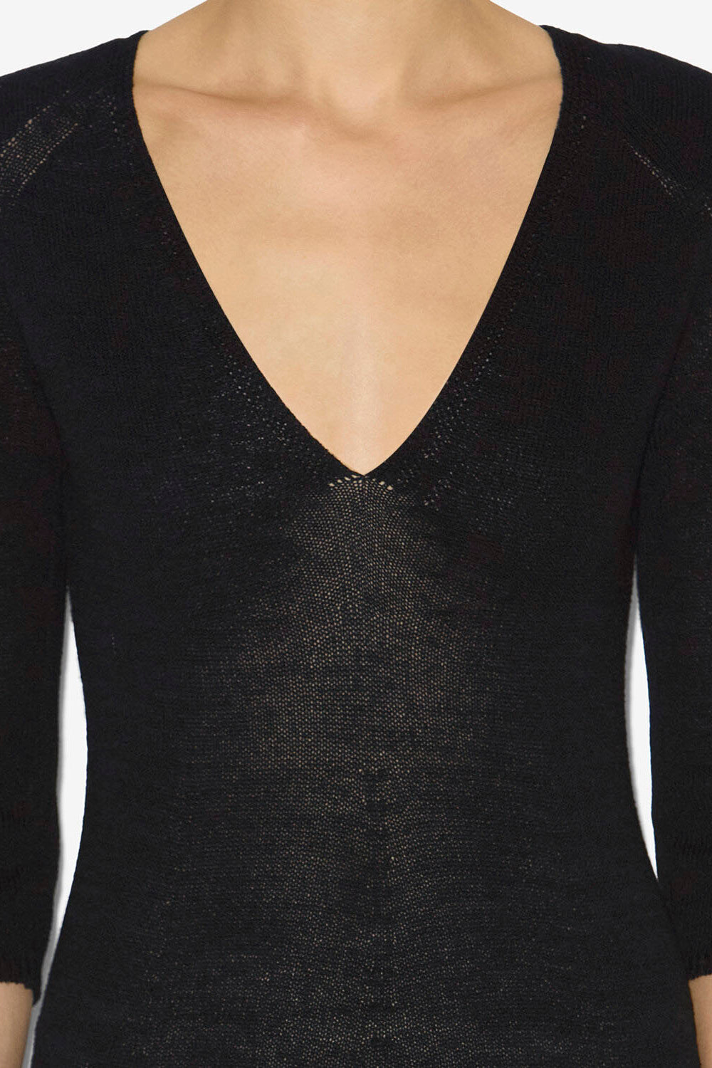 Salina long knit dress - Black - Woman - 3