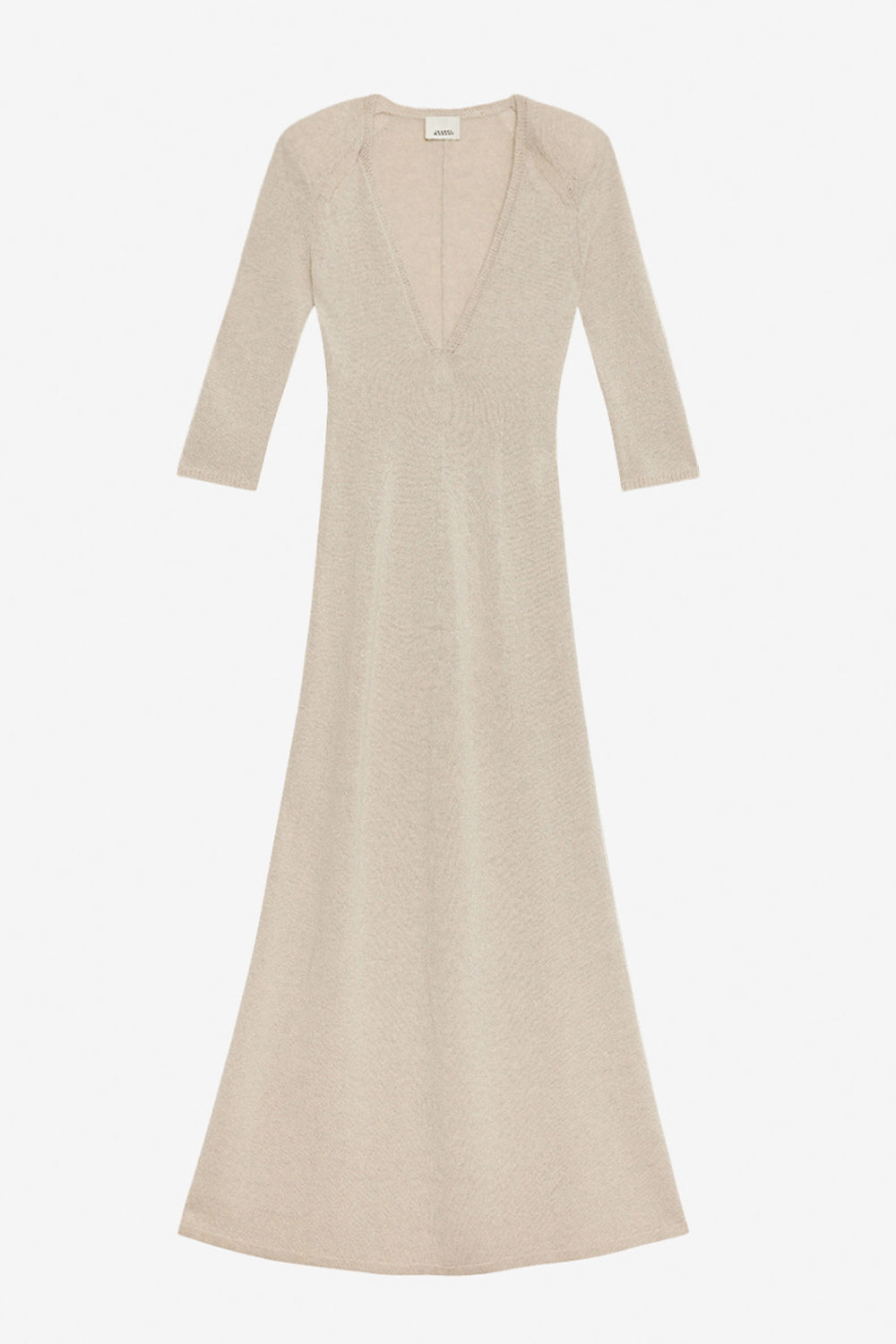 Salina long knit dress - Beige - Woman - 1