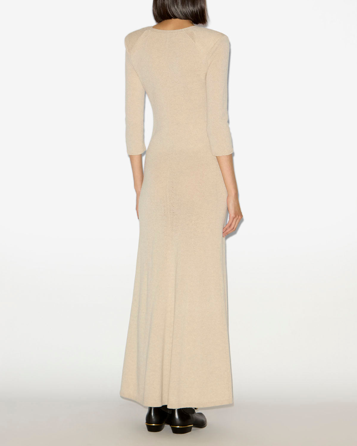 Robe longue salina en maille - Beige - Woman - 3
