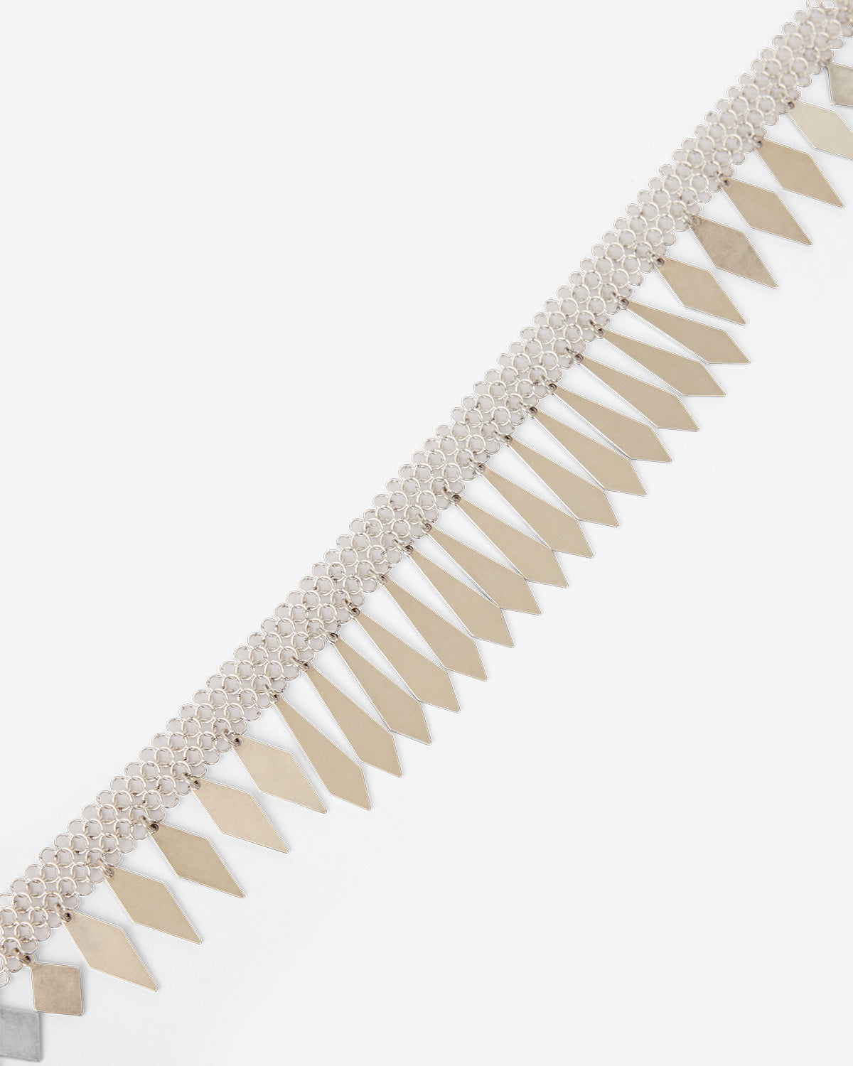 Collar edwin de latón bañado en plata - Plata - Man - 2