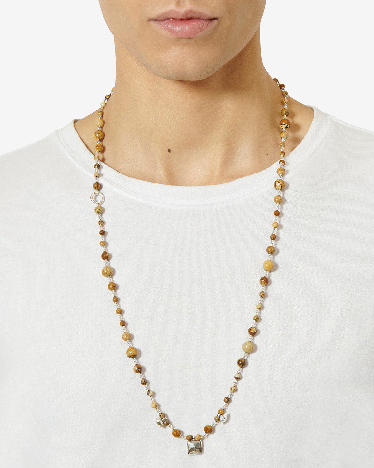 JACK CHAIN NECKLACE Man natural and silver | ISABEL MARANT