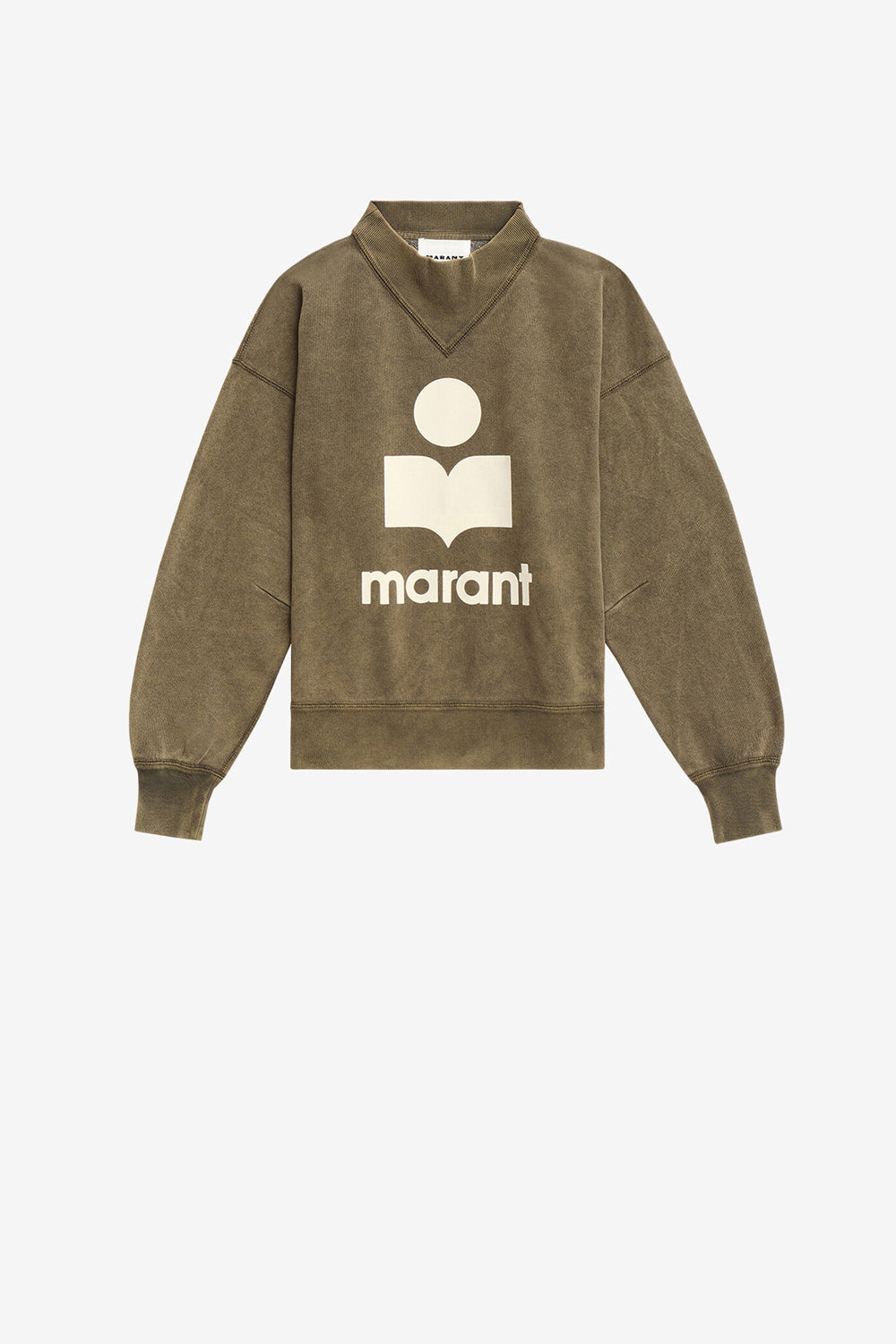 Sweatshirt moby aus baumwolle mit logo - Dark bronze-ecru - Woman - 1
