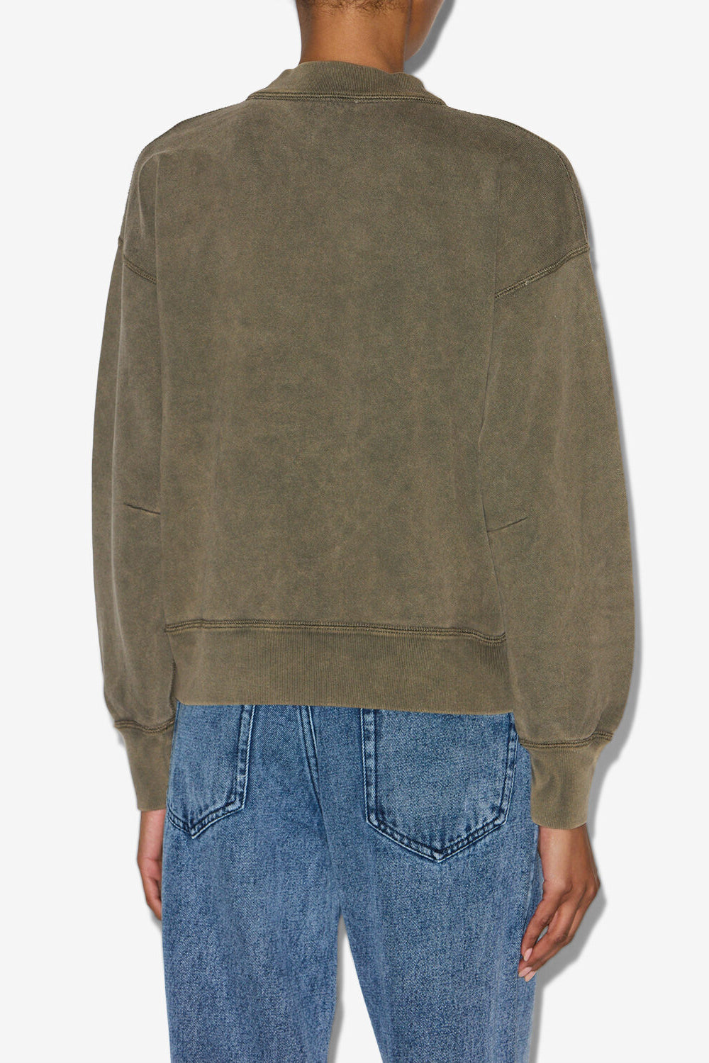 Sweatshirt moby aus baumwolle mit logo - Dark bronze-ecru - Woman - 5